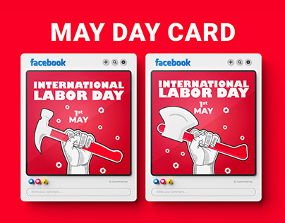 May day (International labor day) poster & post design