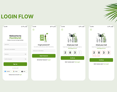 Mobile Sign Up & Login Flow