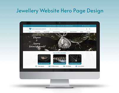 Jewellery shop Website Landing Page