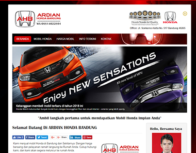 Ardian Honda Bandung | WEBSITE