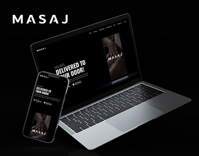 Masaj - Landing Page UI/UX