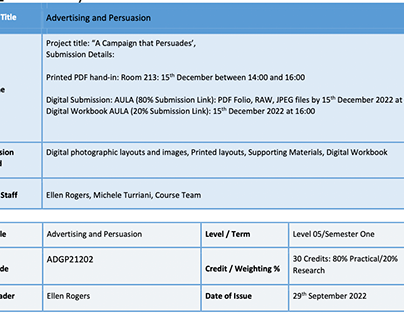 Advertising and Persuasion