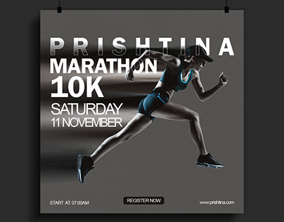 Prishtina Marathon (Poster mockup)!
