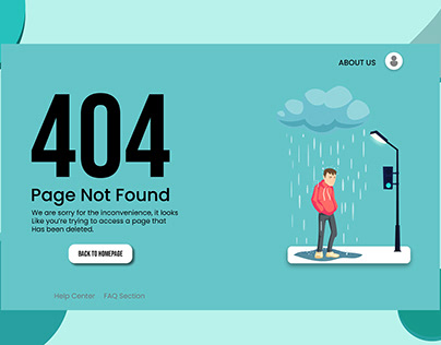 404 Error landing page
