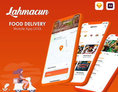 Lahmacun - Food Delivery Mobile App UI Kit