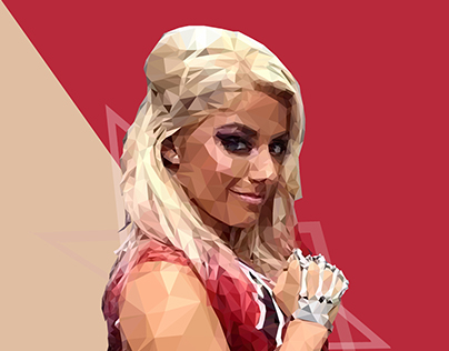 Polygon Art- WWE Alexa Bliss