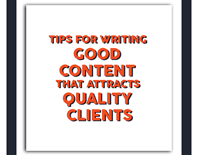 Tips for writing good content