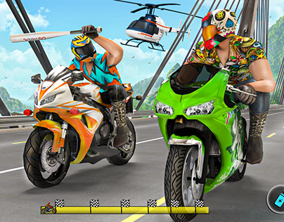 Screenshots Design: Racing Bike Combat Game