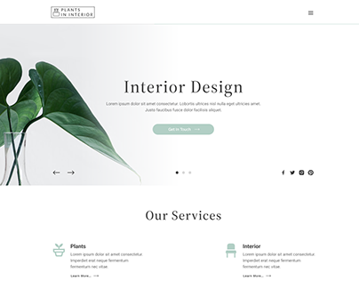 Interior Website Design (Landing Page)