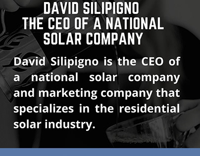 David Silipigno Is the Ceo of a National Solar Company