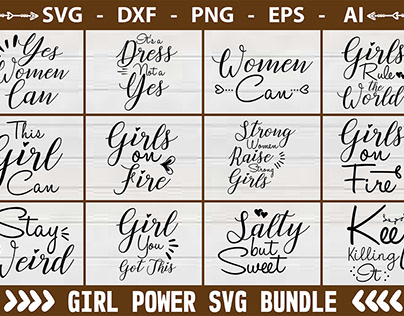 Girl Power SVG Bundl