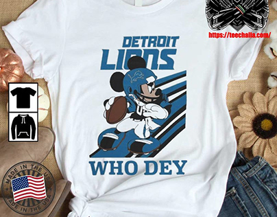 Original mickey Mouse Nfl Lions Dey Slogan Shirt