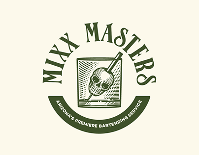 Mixx Masters Bartending Logo and Branding