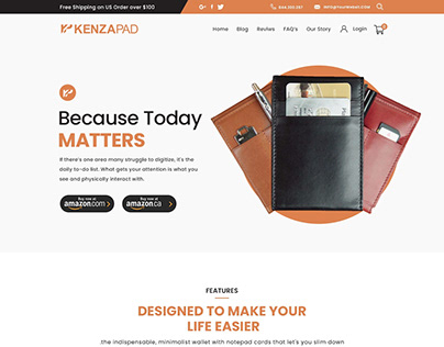 Amazon Product Website Design