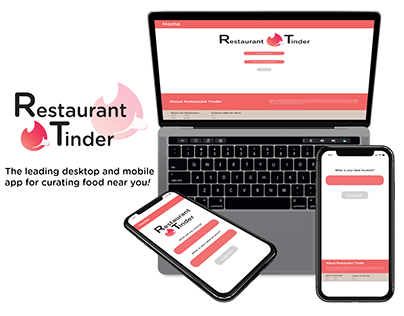 Restaurant Tinder / Visual Design for Desktop & Mobile