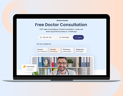Concept of Doctor Consultation UI | asmit.ui