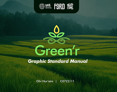 Project thumbnail - Green'r Graphic Standard Manual | Logo Guideline