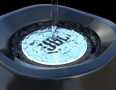 3d JBLspeaker + water simulation