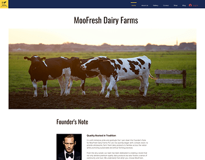 eCommerce web design for dairy brand (Design)