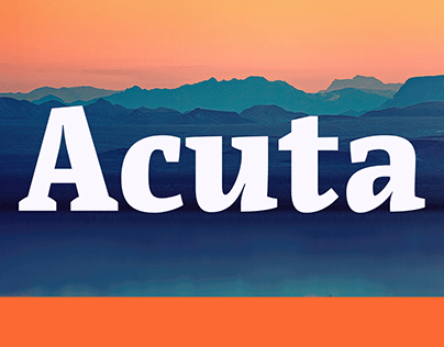 Acuta | Digital Type Specimen