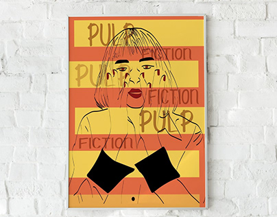 PULP FICTION İllustration Poster