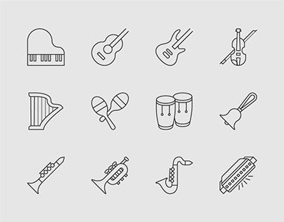 Musical Instrument Icons