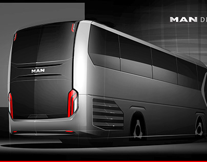 MAN Lion's Coach rear design developement