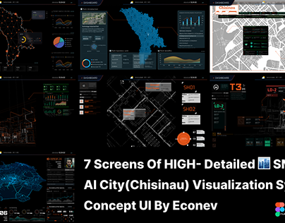 🏙️ SMART AI City(chisinau) Сoncept UI by econev