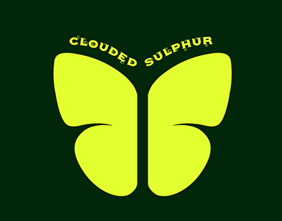 clouded sulphur logo for a small business