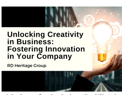 Fostering Innovation in Your Company