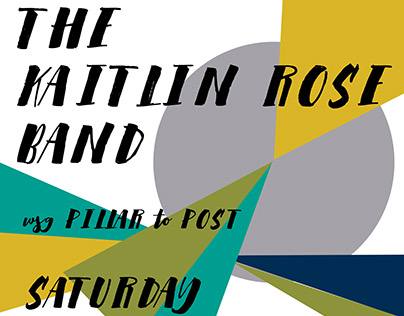 KAITLIN ROSE MUSIC: poster design
