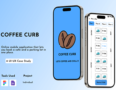 Coffee Curb | UI UX Case Study |