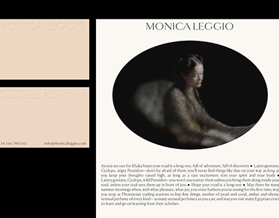 Monica Leggio / Visual identity + website