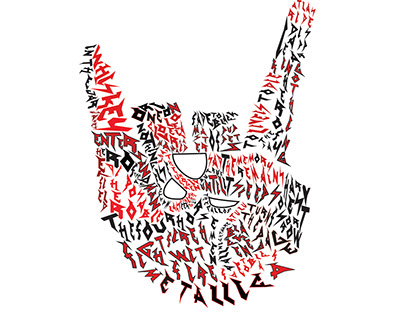 Metallica Ilustration w/Metallica Font