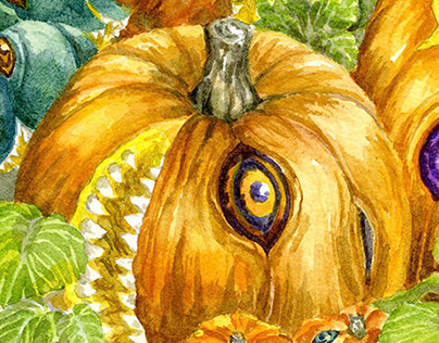 Mad Squashes Sketches and Paintings