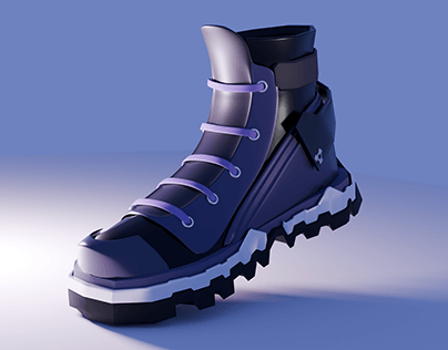 [3D Model] Cyberpunk / Techwear Boots