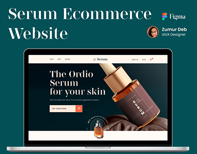 Skin Serum Ecommerce Website Design