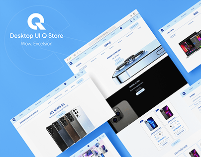 UI Design for Mobile Shop Q Mobile | Brand by me