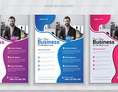 Creative Business Flyer Design Template 3 Color
