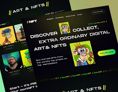 Project thumbnail - NFT Landing Page Design
