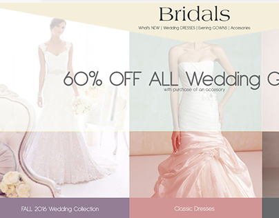 Bridal Website Mockup