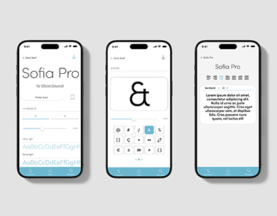 Font App - INKSPIRE - Tipografía Venancio UX/UI