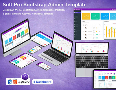 Bootstrap Admin HTML Dashboard UI Kit – Soft Pro