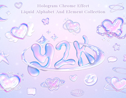 Y2K hologram chrome collection