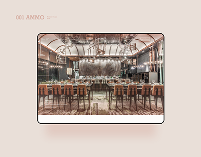 Website UX Design for AMMO Restaurant