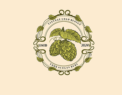 beer logo design, vintage logo design