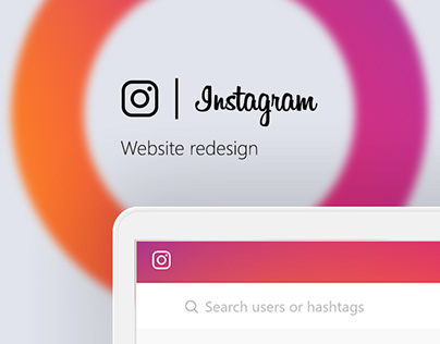 Instagram website redesign