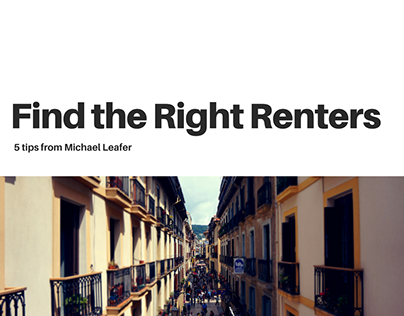 Find the Right Renters For Your Home