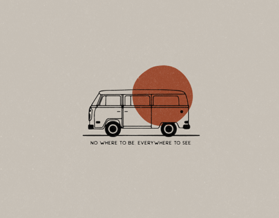 No Where To Be, Everywhere To See - Van Illustration