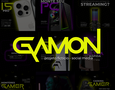 Gamon - Social media | Projeto fictício
